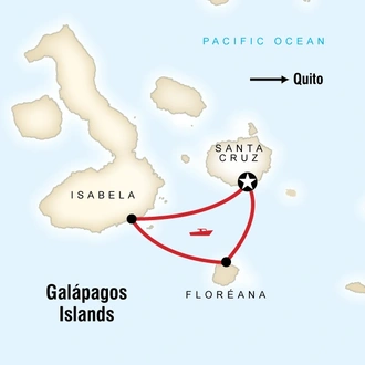 tourhub | G Adventures | Galápagos Island Hopping Land-Only | Tour Map