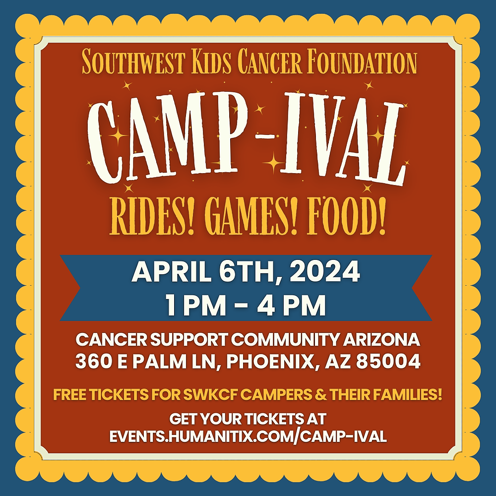 SWKCF Presents "Camp-ival" -- A Free Carnival for SWKCF Campers and Families