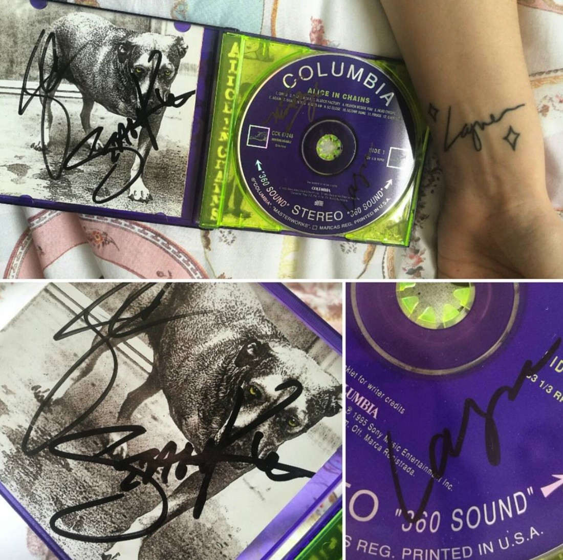 Signed Tripod CD ALICE IN CHAINS