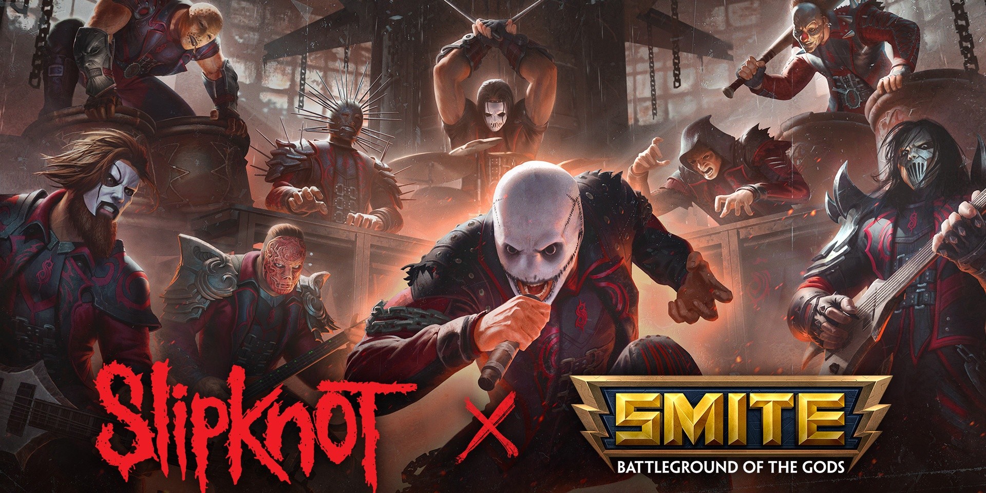 SMITE goes metal with Slipknot crossover event, skins, and more