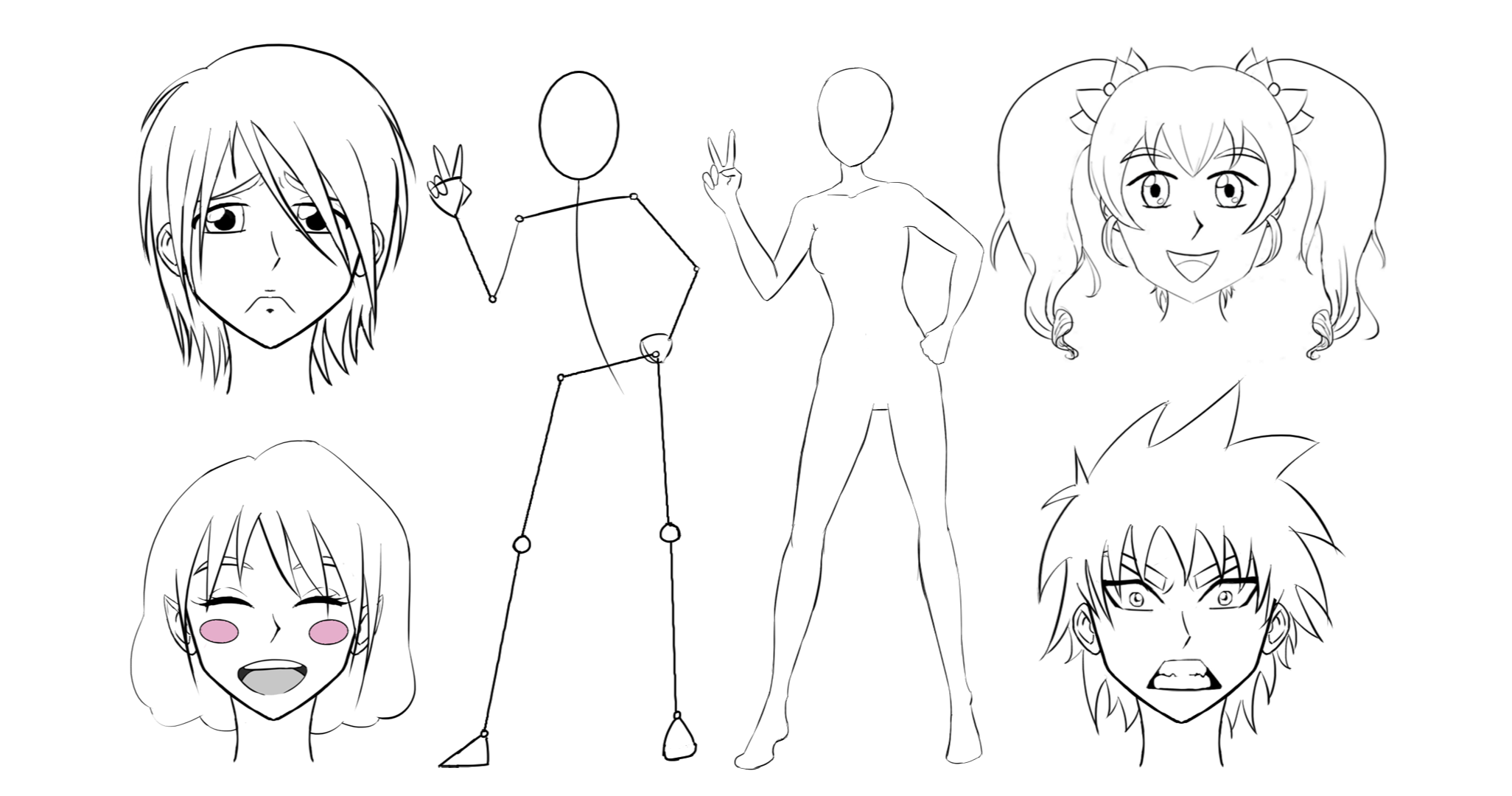 Drawing Anime Manga Style Characters For Beginners Camp Small Online Class For Ages 10 15