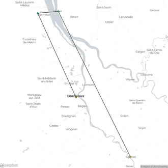 tourhub | CroisiEurope Cruises | Nature, Harmony, and Hiking on a Cruise in the Garonne Region (port-to-port cruise) | Tour Map