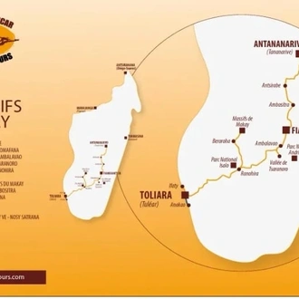 tourhub | Madagascar Circuits Tours | The Makay Massif Madagascar Tours | Tour Map