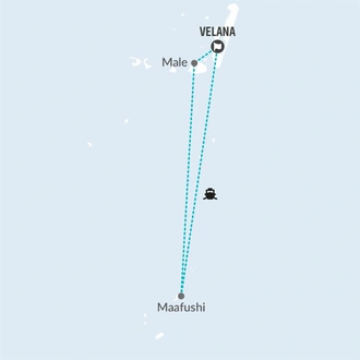 tourhub | Bamba Travel | Maldives Private Paradise & Local Life 5D/4N | Tour Map
