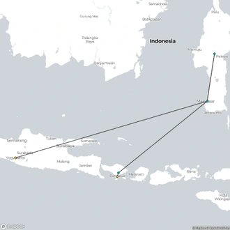 tourhub | Today Voyages | The Best of Three Islands, Private Tour | Tour Map