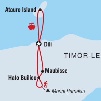 tourhub | Intrepid Travel | Timor-Leste Expedition | Tour Map
