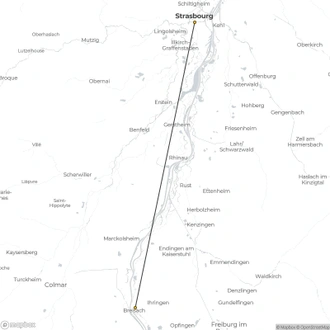 tourhub | CroisiEurope Cruises | Magical Christmas extravaganzas in Alsace and Switzerland along the Rhine (port-to-port cruise) | Tour Map