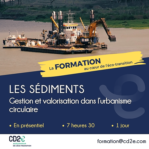 Représentation de la formation : Gestion et valorisation des sédiments dans l'urbanisme circulaire 