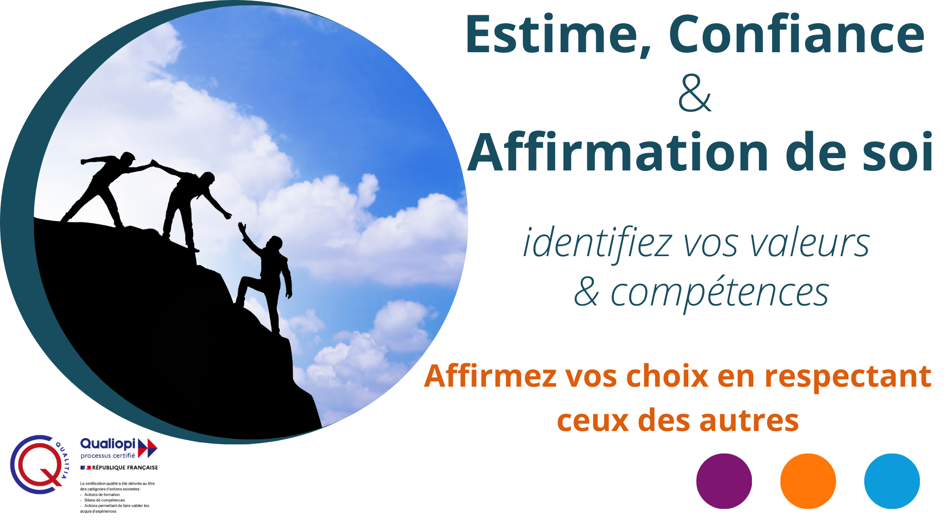 Représentation de la formation : Estime, confiance et affirmation de soi