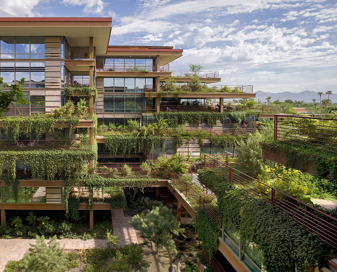 Private Green Roof Terraces at Each Residence