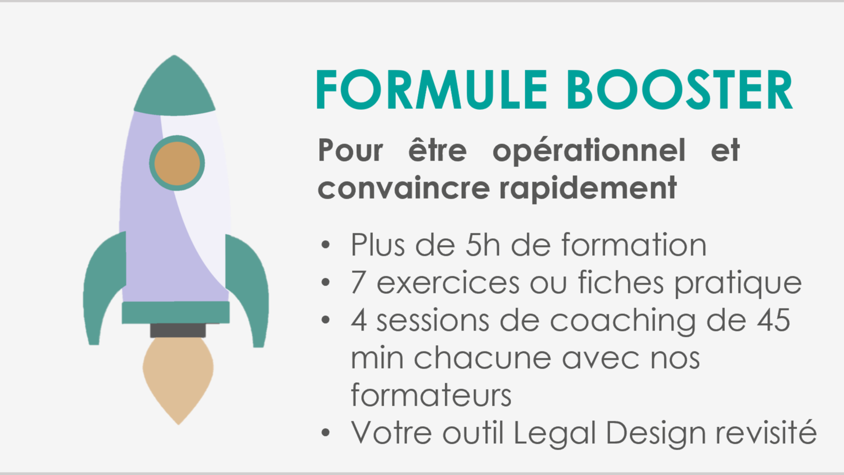 Représentation de la formation : Formation en ligne - BOOSTER