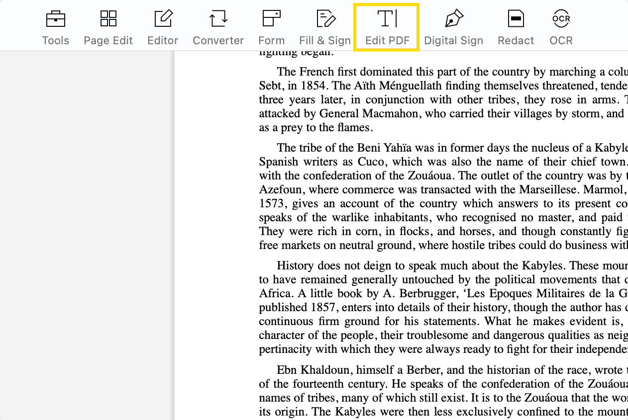 PDF Reader Pro edit pdf