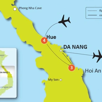 tourhub | Tweet World Travel | 8-DAY VIETNAM YOGA & WELLNESS LUXURY VACATION | Tour Map