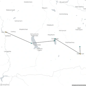 tourhub | Exodus Adventure Travels | Walking Bavaria’s Lakes and Mountains | Tour Map