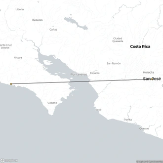 tourhub | Destination Services Costa Rica | Samara Beach, Short Break | Tour Map