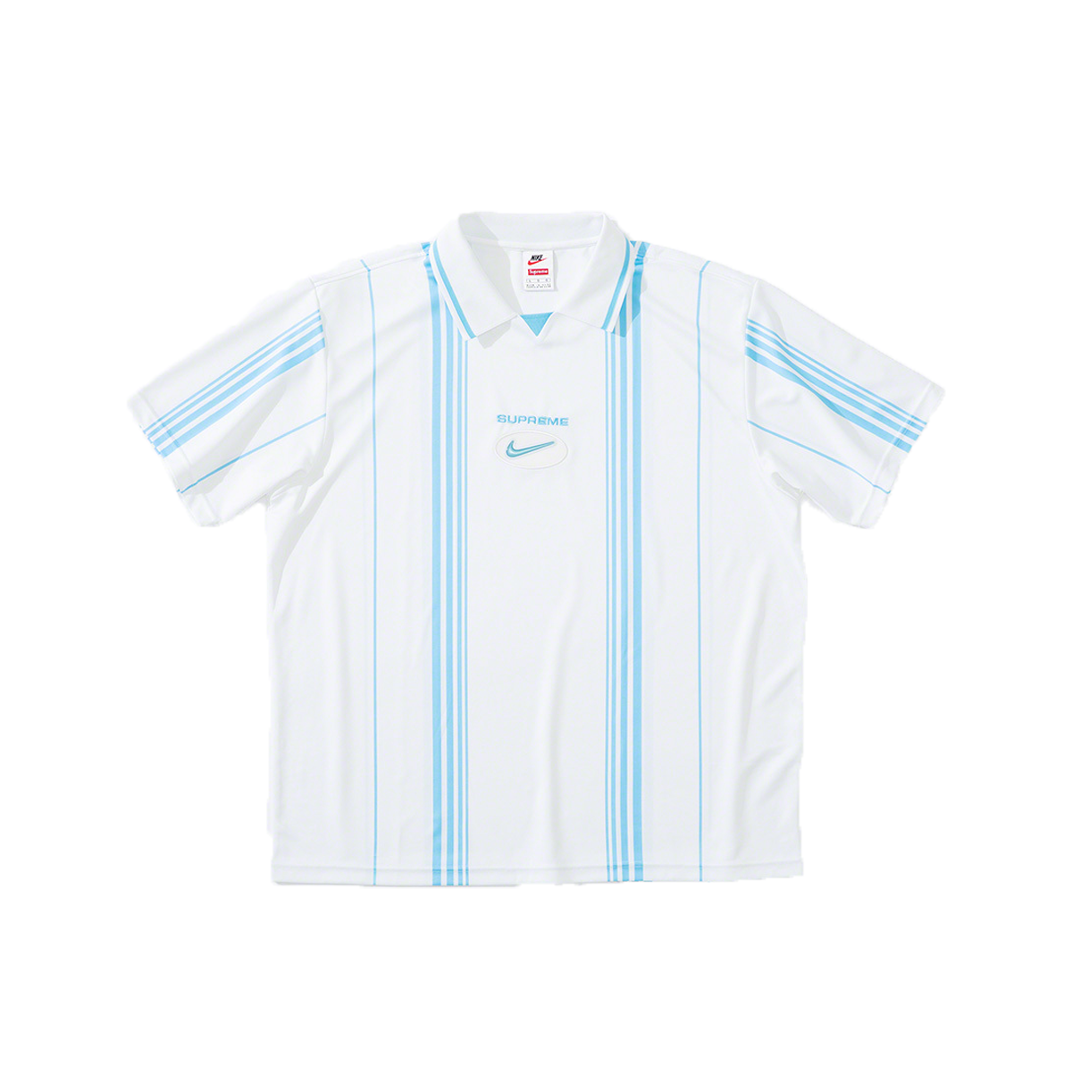 Supreme x Nike Jewel Stripe Soccer Jersey White (FW20) | FW20 - KLEKT