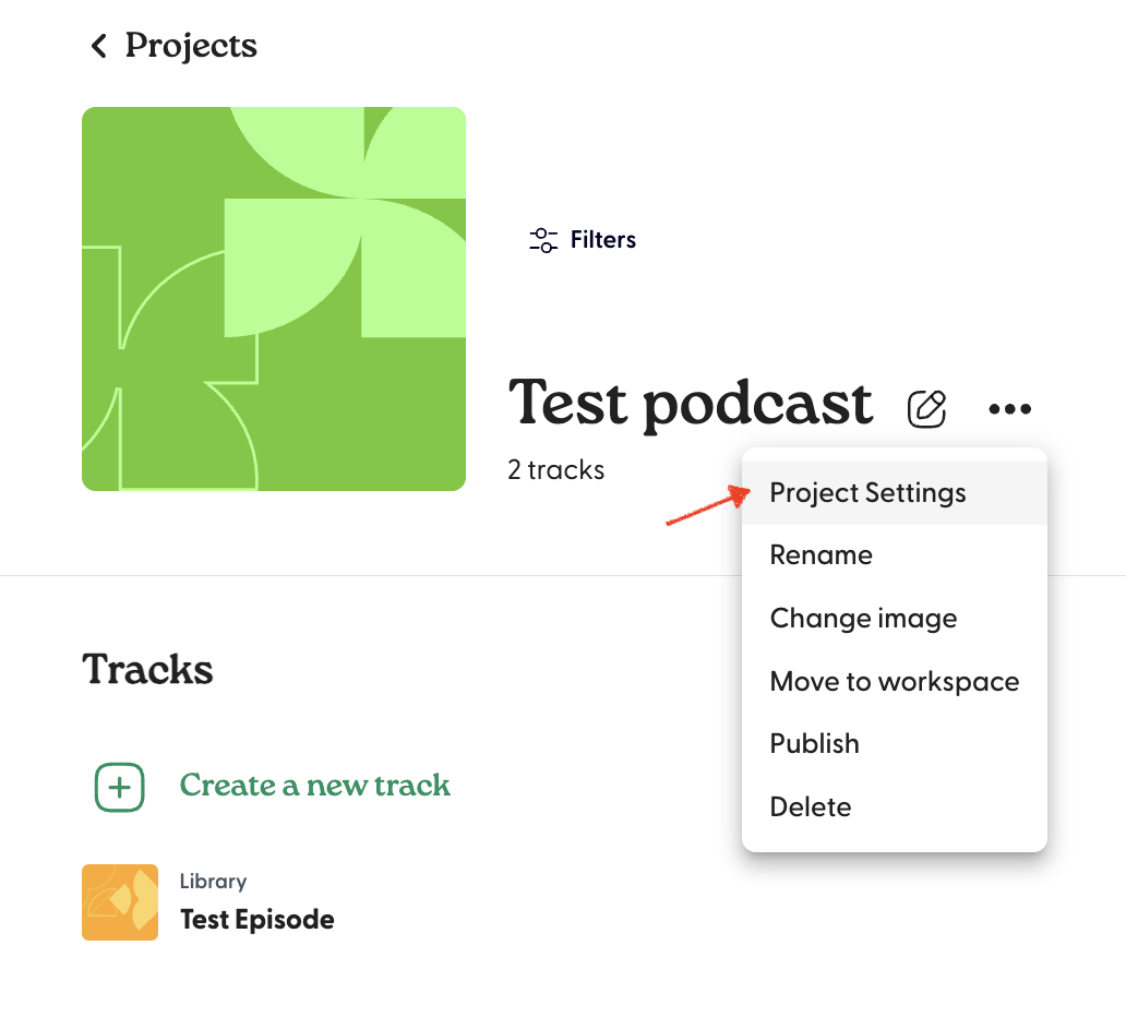 Find RSS feed to publish a podcast