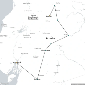 tourhub | Today Voyages | Xperience Ecuador | Tour Map