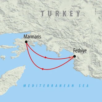 tourhub | On The Go Tours | Cruise the Med - 8 days | Tour Map