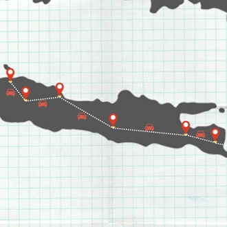 tourhub | YKExplore | Majestic Java, Ultimate Java Tour, Jakarta-Bandung-Yogyakarta-Bromo-Ijen | Tour Map