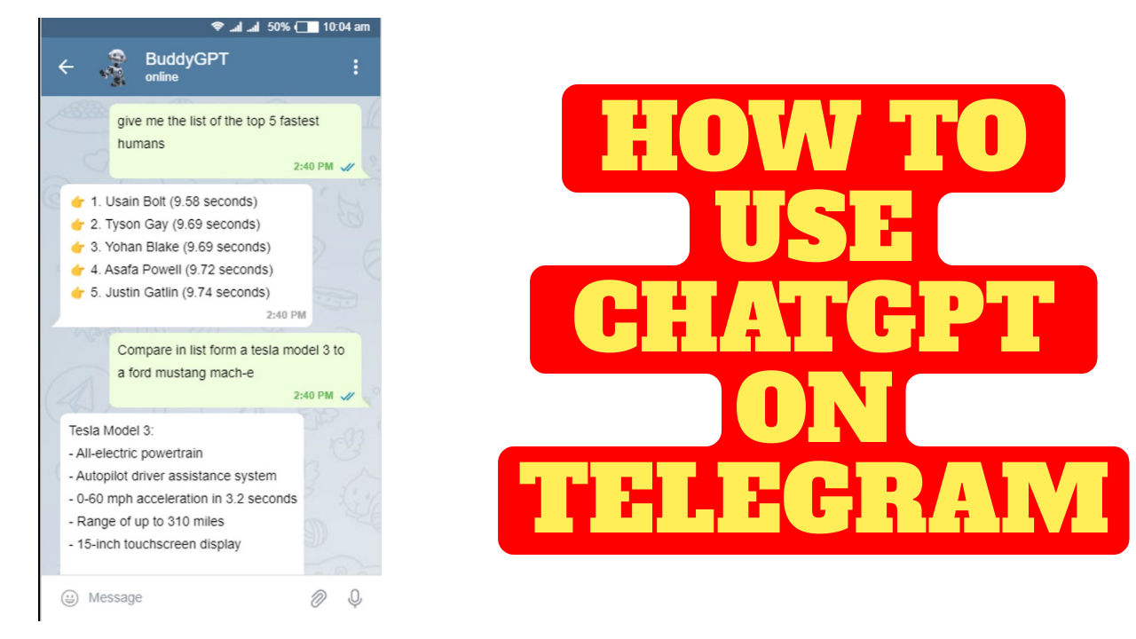 How To Use ChatGPT on Telegram
