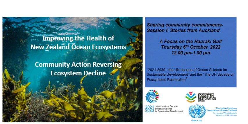 “Improving the health of New Zealand’s ocean ecosystems - Community ...