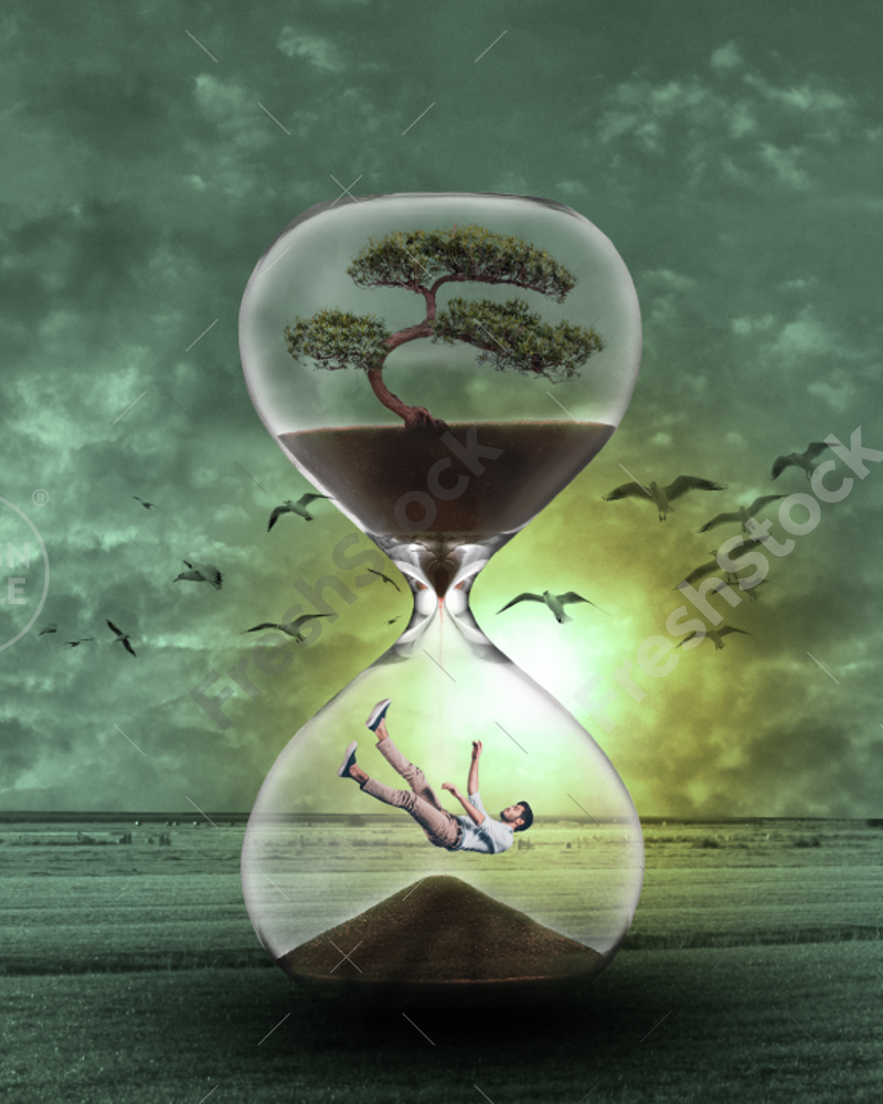 Hourglass Surreal Photo Manipulation Freshstock 7974