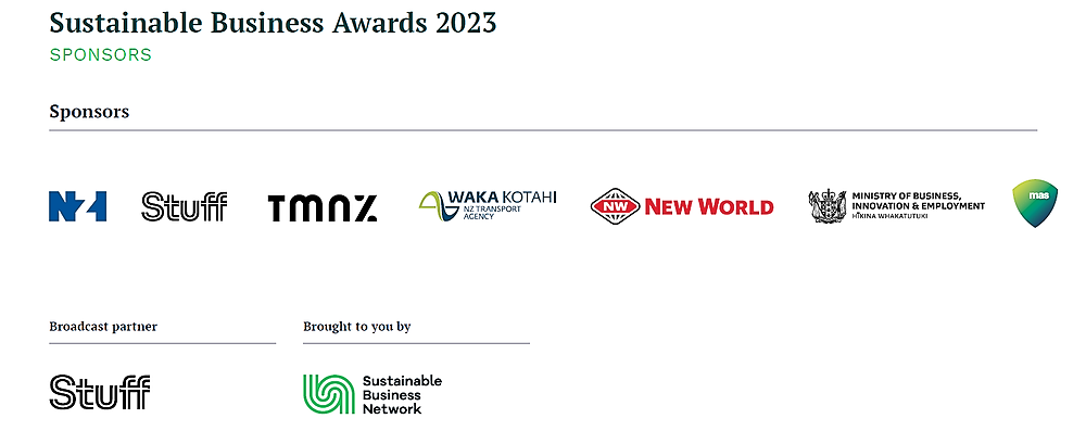 Sustainable Business Awards Sponsors 2023