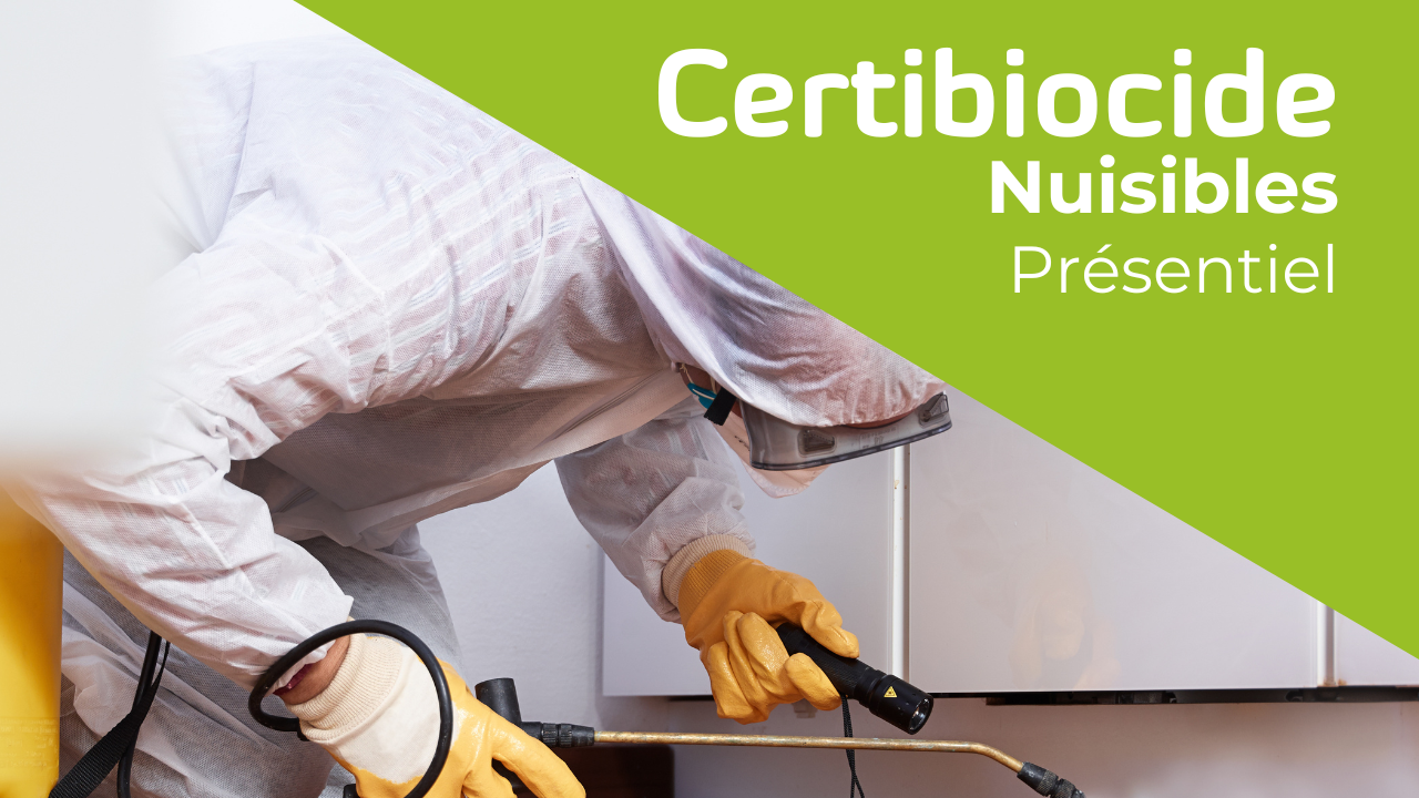 Représentation de la formation : Certibiocide - 3 jours Nuisibles  - TP14, TP18 et TP20