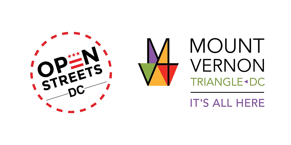 partner logos: open streets dc and mount vernon triangle dc, reading "it's all here"