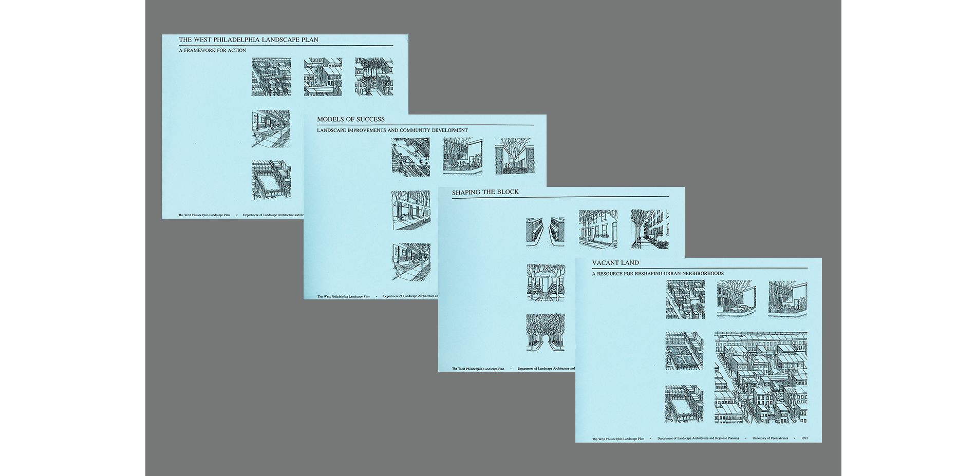 West Philadelphia Landscape Plan Publications (1990-1991)