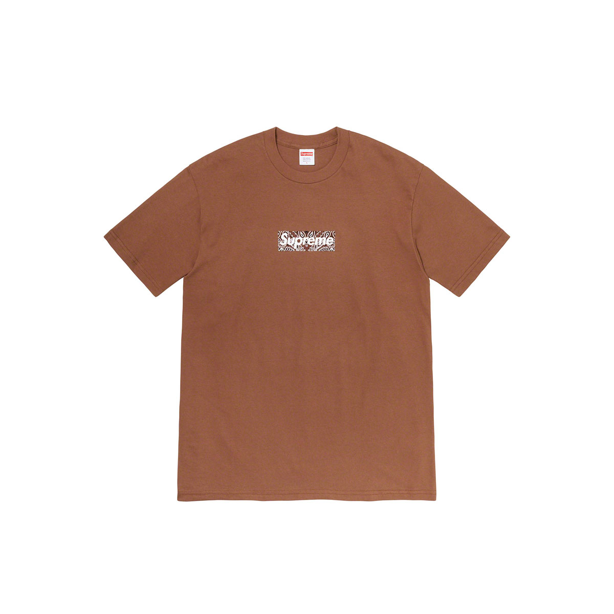 Supreme Bandana Box Logo T-Shirt Tee Brown (FW19) | TBD - KLEKT