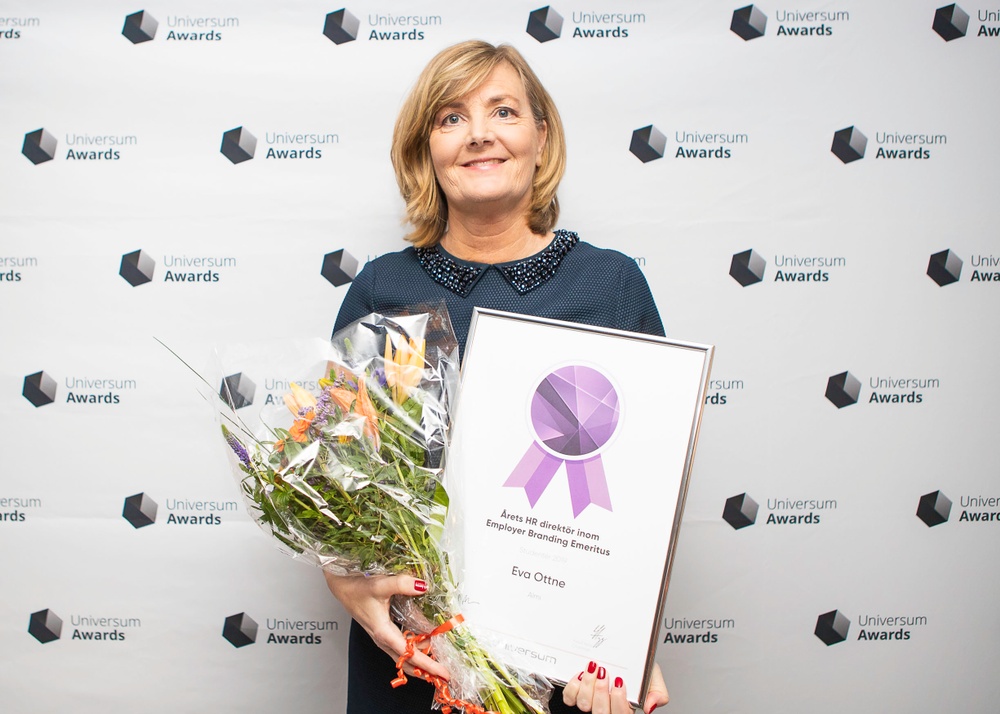 Årets HR-direktör Emeritus inom Employer Branding, Eva Ottne.