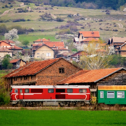 Train in Bulgaria