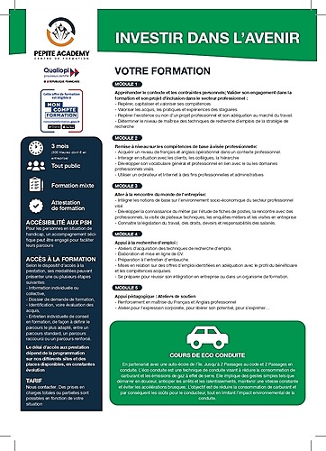 Représentation de la formation : Investir dans l'avenir