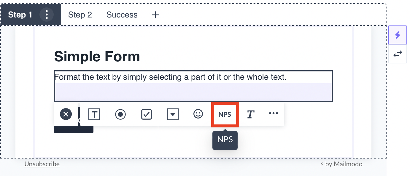 Adding conditional logic within forms in Mailmodo