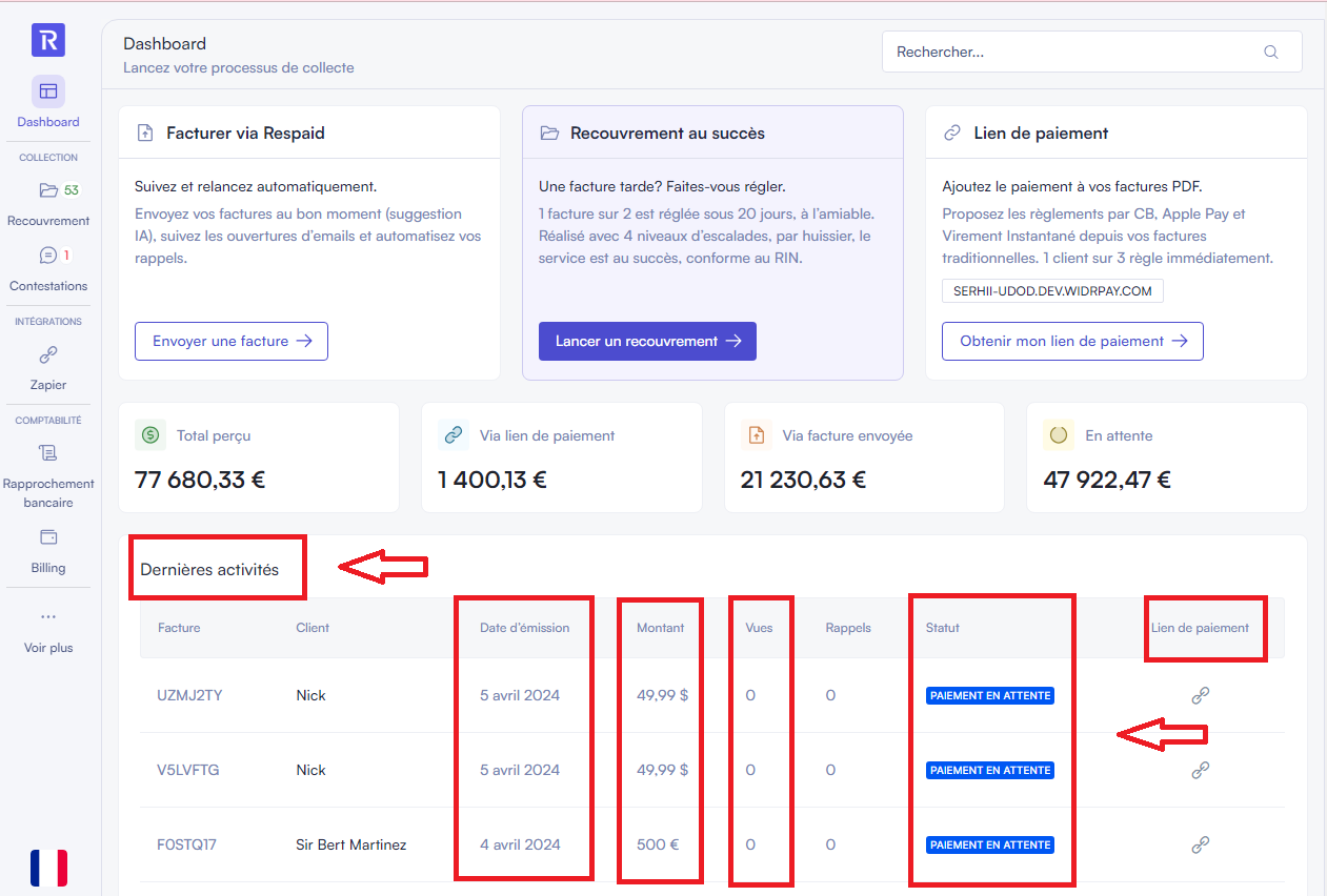 Où trouver les détails de mes paiements ?