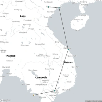 tourhub | Encounters Travel | Vietnam Experience | Tour Map