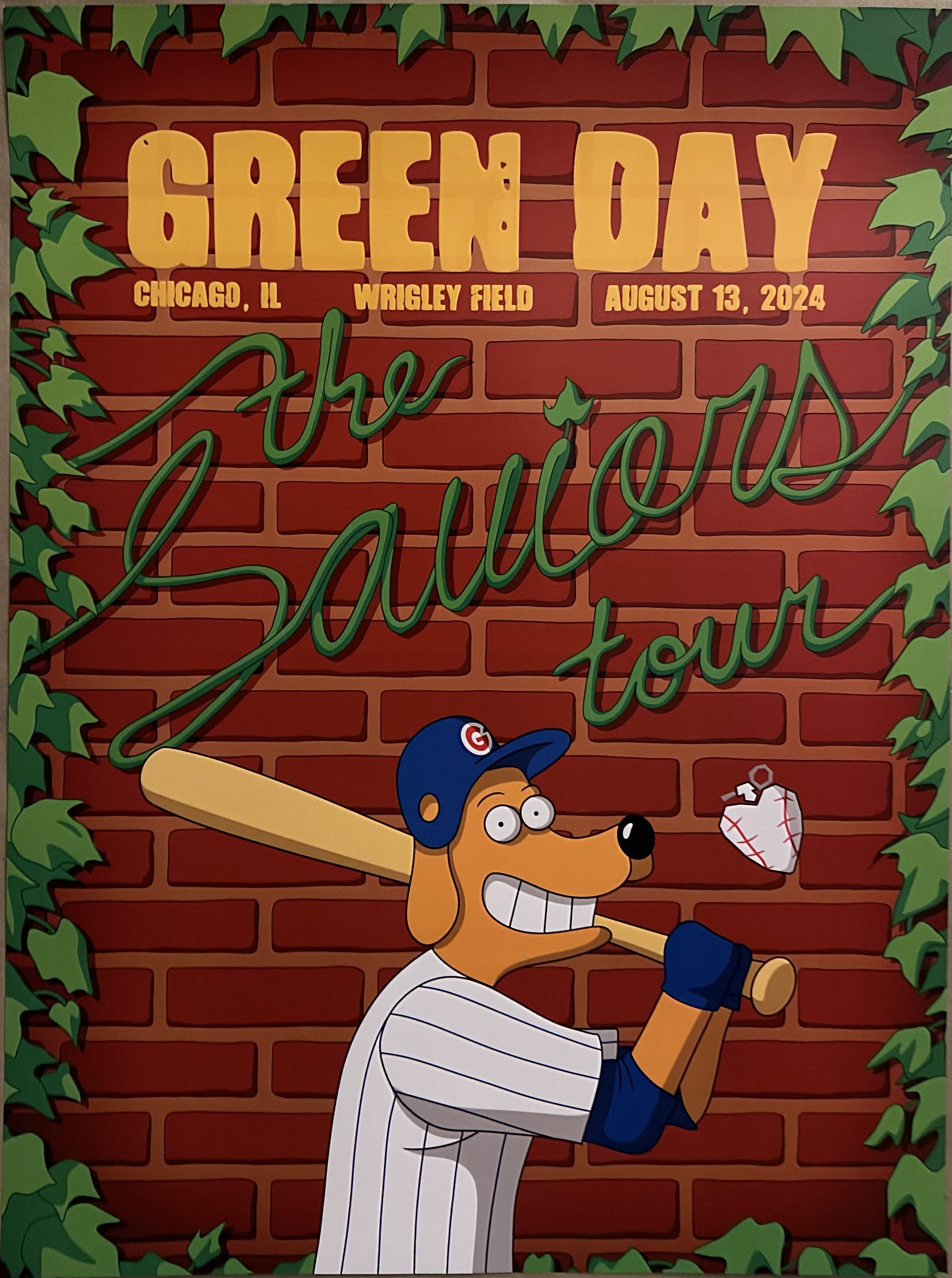 Greenday2024chicagounknownartistshowedition Collectionzz