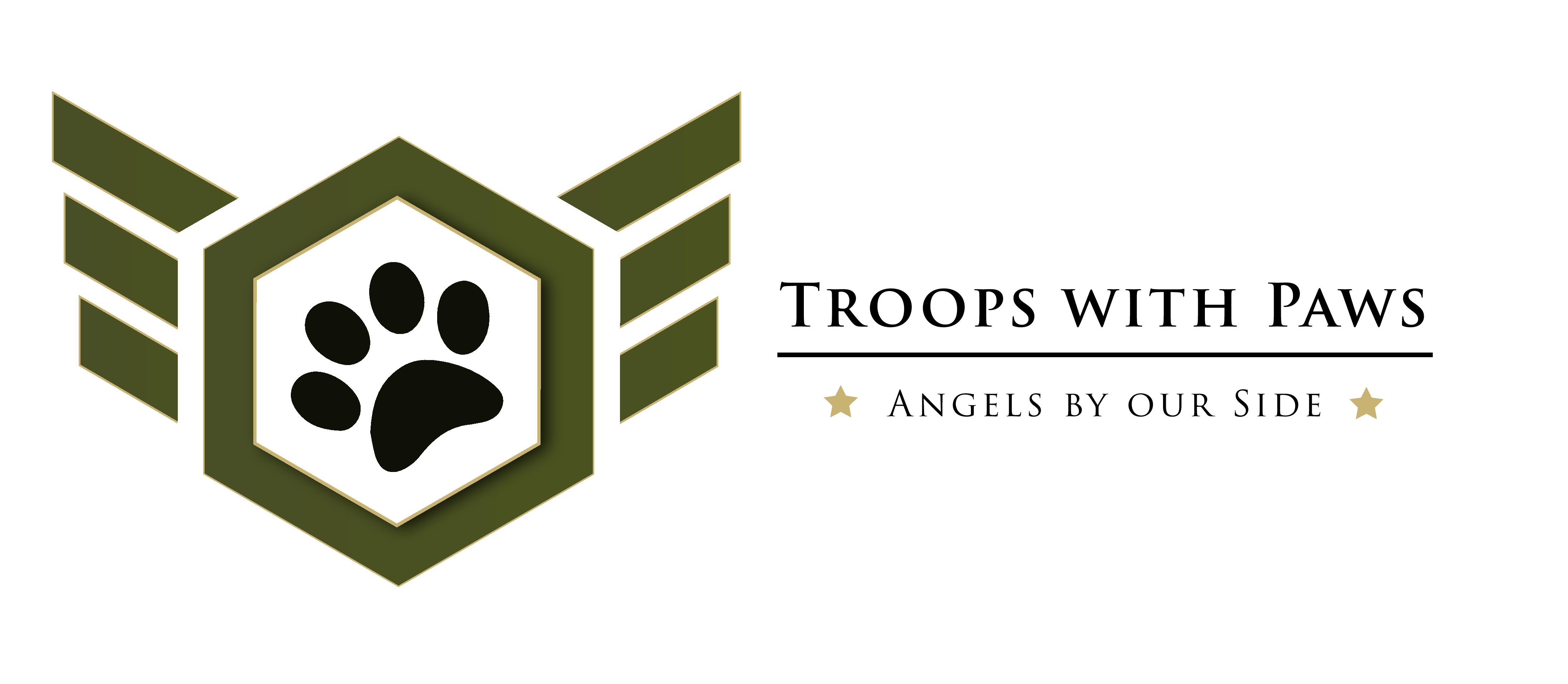 TROOPS WITH PAWS logo