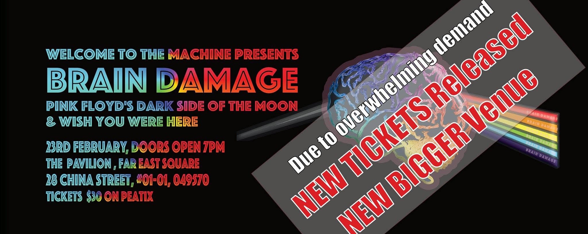 Brain Damage, Pink Floyd's Wish You Were Here & Dark Side Of The Moon in their entirety live