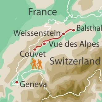 tourhub | UTracks | Jura Crest Trail | Tour Map