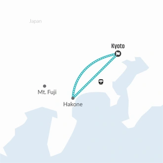 tourhub | Bamba Travel | Hakone Discovery, Gateway to Mt. Fuji 3D/2N | Tour Map