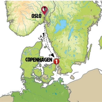 tourhub | Europamundo | Oslo and Copenhagen | Tour Map