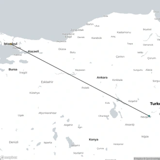 tourhub | Turkey Tours Company | Marvel of Turkey Tour - 5 Days / 4 Nights | Tour Map