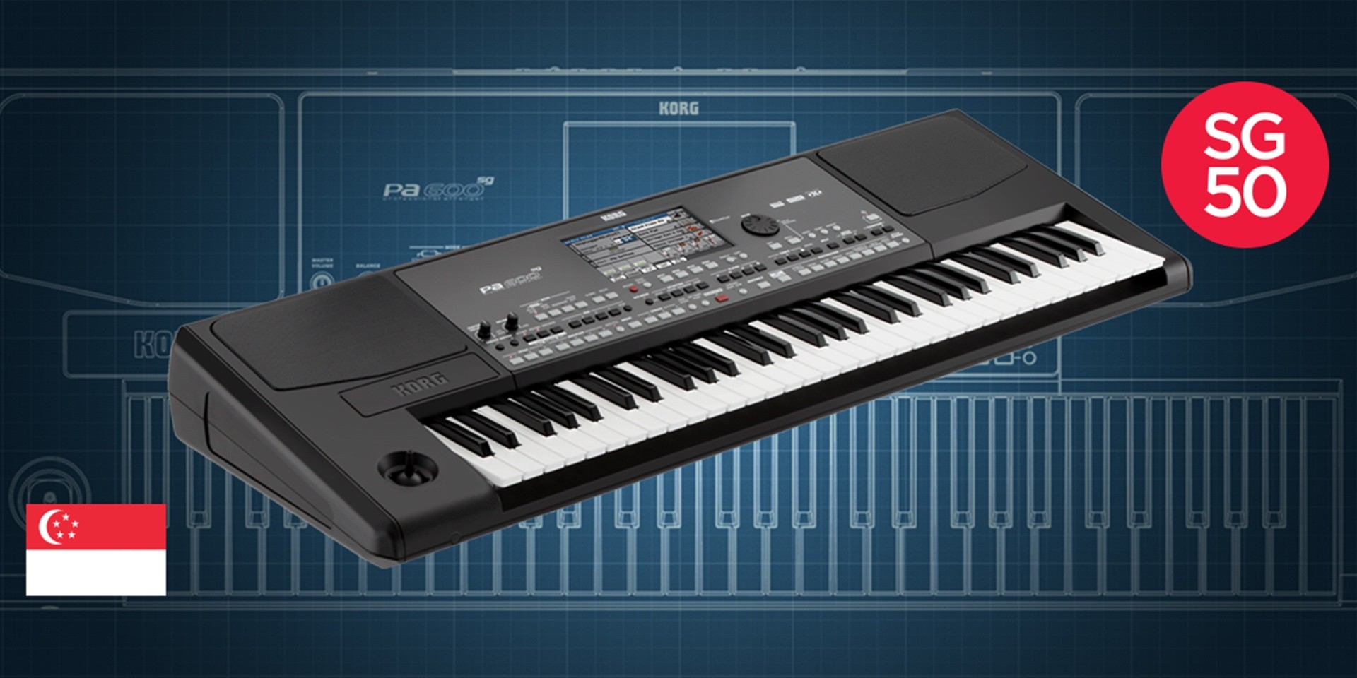 Korg has customized a musical keyboard for Singapore