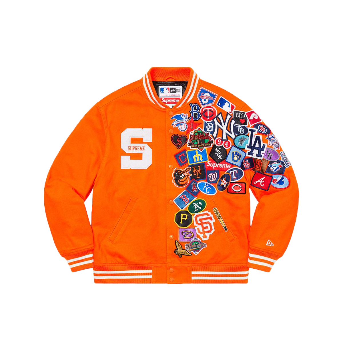 Supreme New Era MLB Varsity Jacket Orange (SS20) | SS20 - KLEKT
