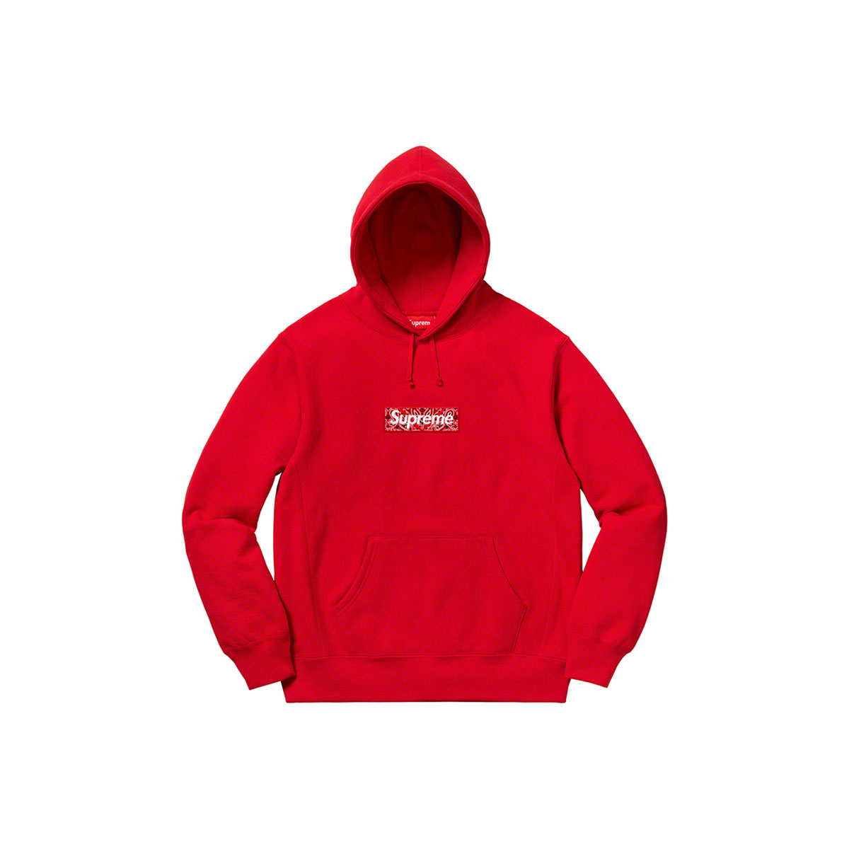 Supreme Bandana Box Logo Hooded Sweatshirt Red (FW19) | TBD - KLEKT