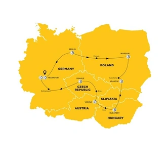 tourhub | Costsaver | Highlights of Bohemia | Tour Map