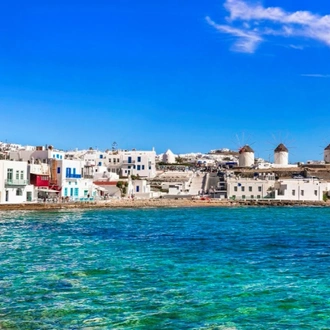 tourhub | Daily Tours from Athens | From Athens: 3-Day Trip to Mykonos & Santorini with Lodging 